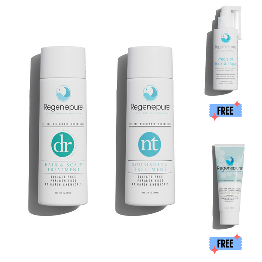 #1 Hair Regrowth Combo - Regenepure DR + NT